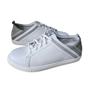Seychelles Stand Out White/Sage Leather Sneakers